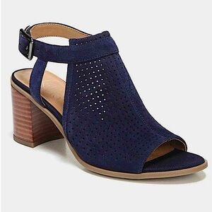 Franco Sarto Harlet Black Suede Leather Heels